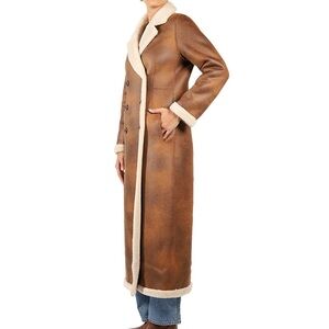 ARTICO Faux Shearling Coat. Made in Italy.